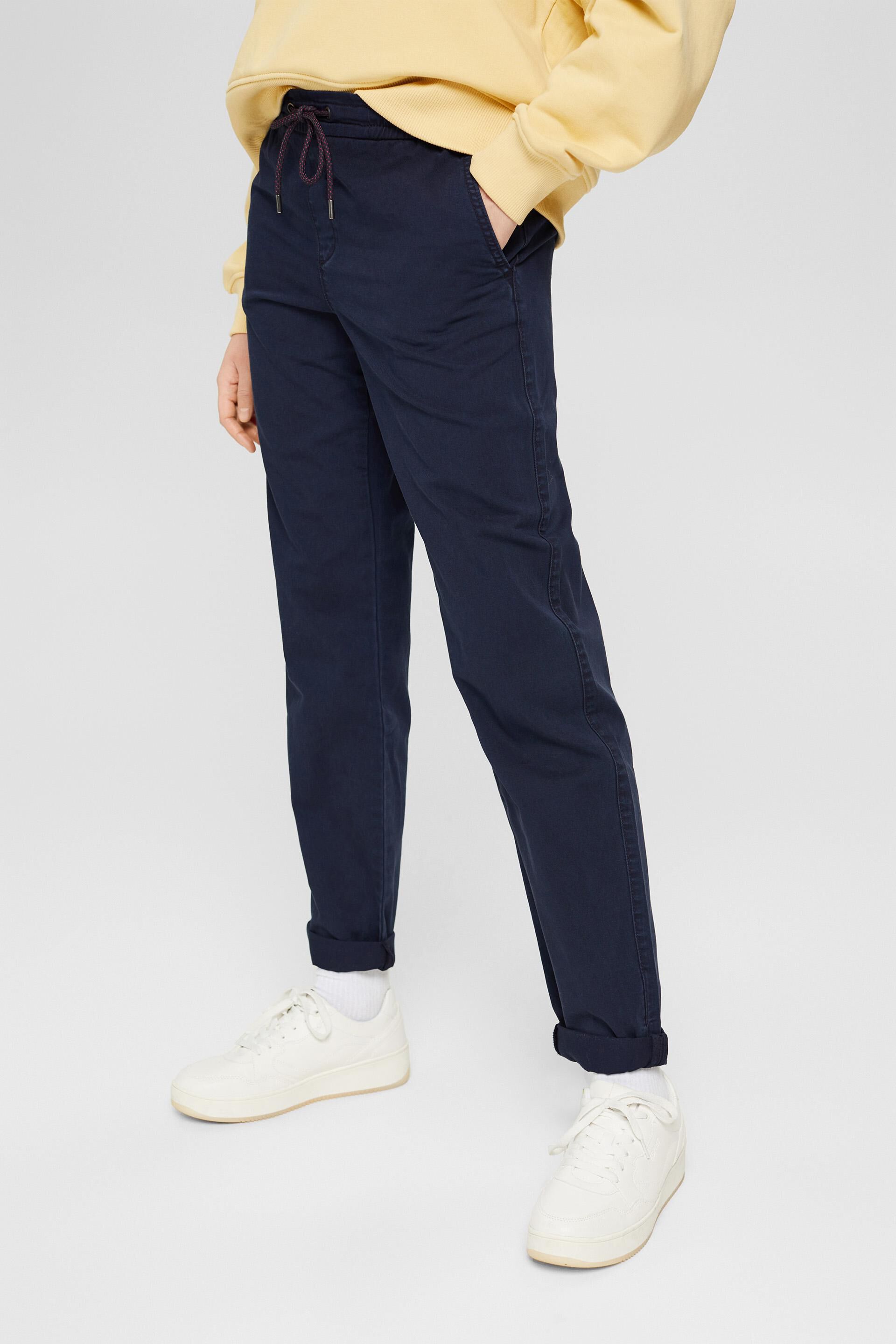 pantalons en chinos voor Skinny broeken Esprit Twill Stretch X21101 Broek in het Bruin Dames Kleding voor voor Broeken 