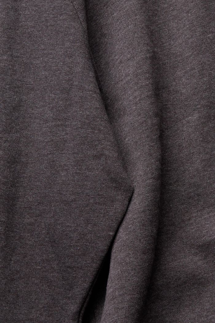 Gerecycled: sweatshirt met capuchon, DARK GREY, detail image number 5