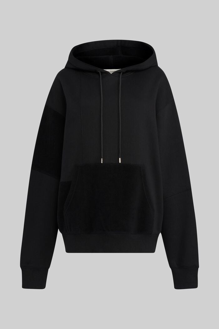 Uniseks sweatshirt met patchworklook, BLACK, detail image number 6