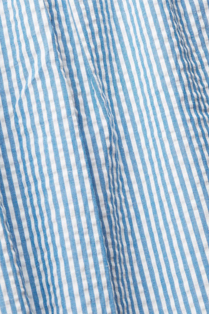 Blouse met korte mouwen en lengtestrepen, BLUE, detail image number 4