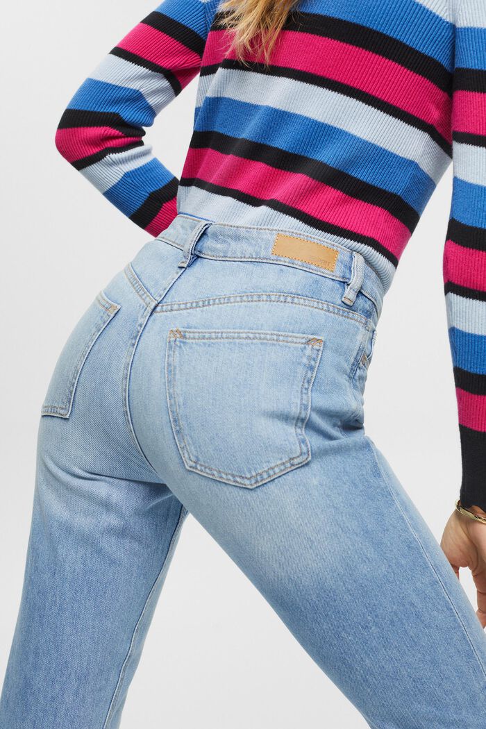 High-rise mom jeans, BLUE MEDIUM WASHED, detail image number 4