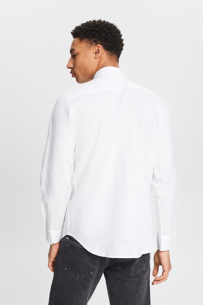 Overhemd met lange mouwen, WHITE, detail image number 2