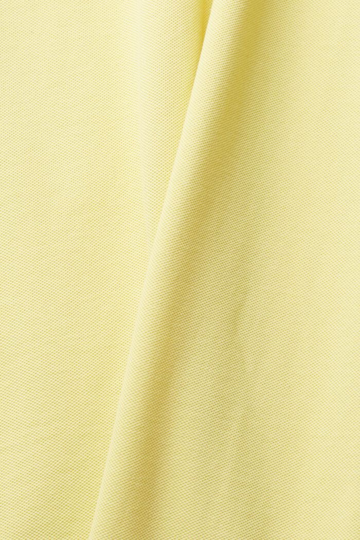 Poloshirt van katoen, YELLOW, detail image number 4