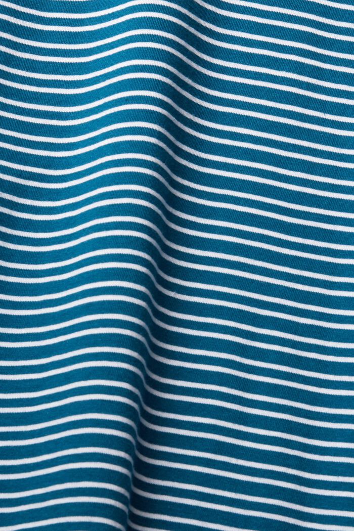 Jersey T-shirt, 100% katoen, PETROL BLUE, detail image number 1