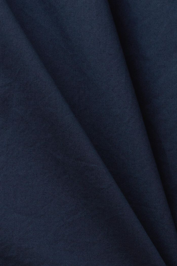 Popeline blouse, 100% katoen, PETROL BLUE, detail image number 5