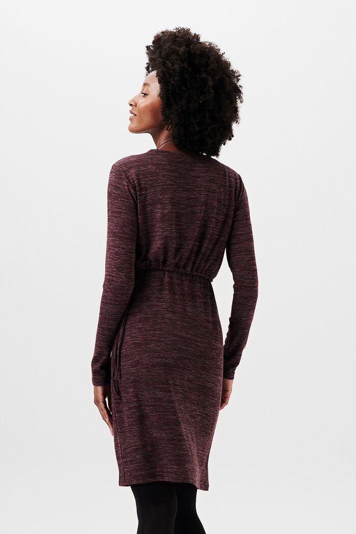 Dresses knitted, PLUM BROWN, detail image number 3