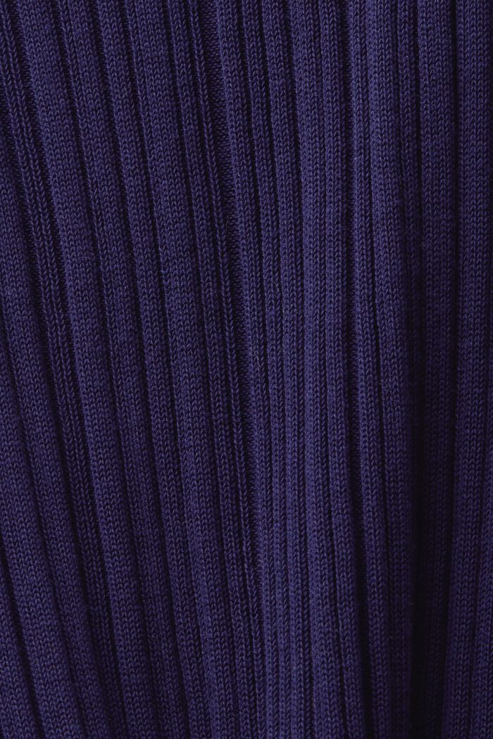 Geribde mouwloze trui, NAVY, detail image number 6