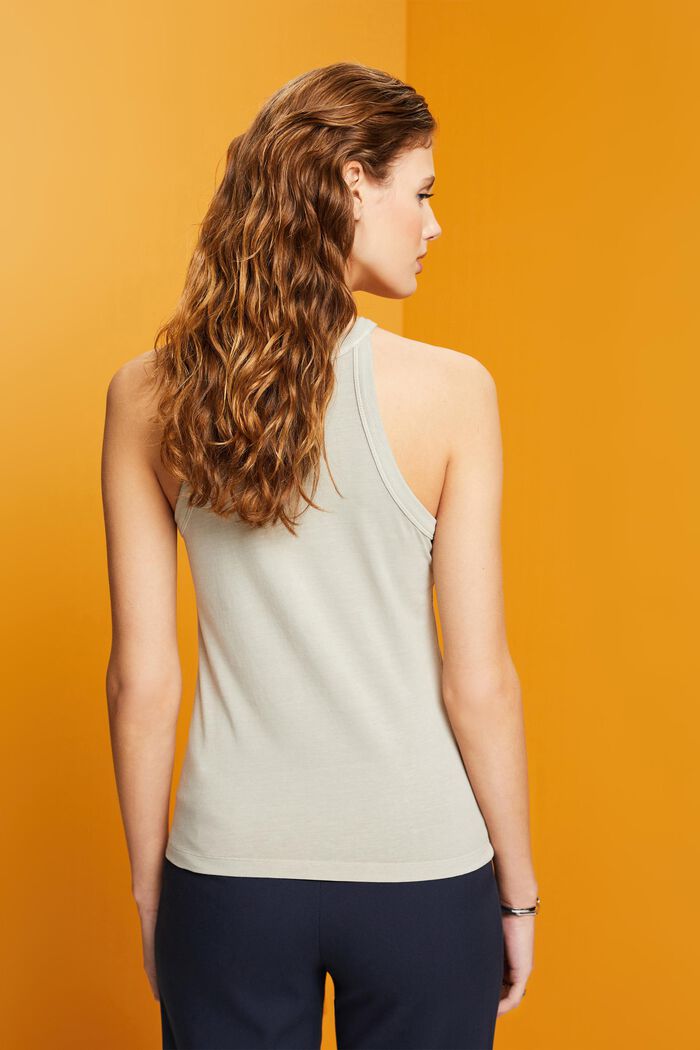 Jersey tanktop, DUSTY GREEN, detail image number 3