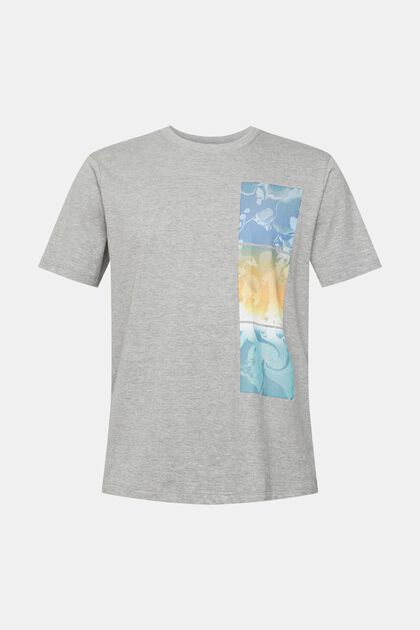 T-shirt met print, LENZING™ ECOVERO™