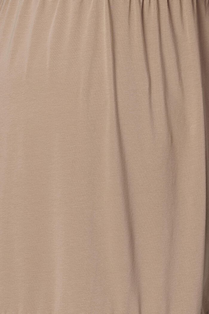 Jersey jurk met voedingsfunctie, biologisch katoen, LIGHT TAUPE, detail image number 4