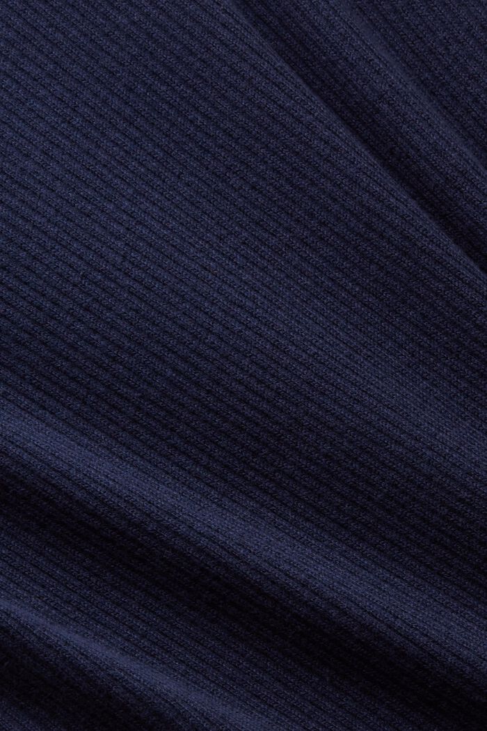 Geribde mouwloze trui, NAVY, detail image number 5