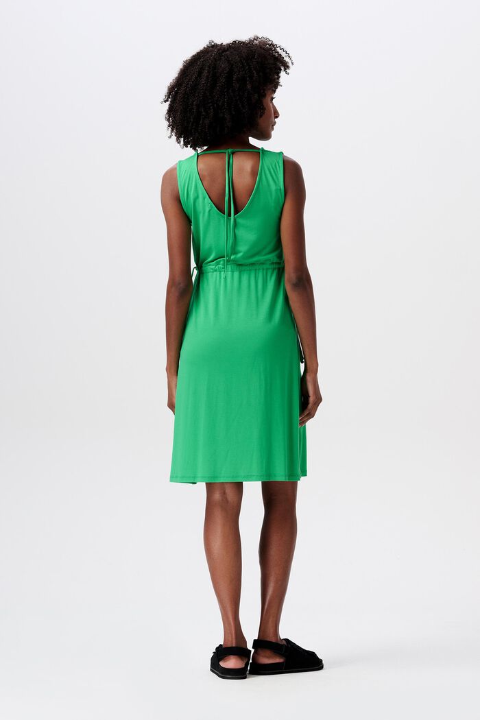 Mouwloze MATERNITY jurk, BRIGHT GREEN, detail image number 3