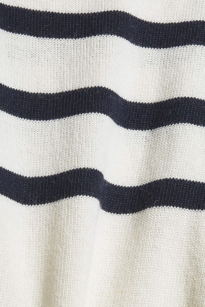 Met wol/kasjmier: trui met opstaande kraag, OFF WHITE, detail image number 4