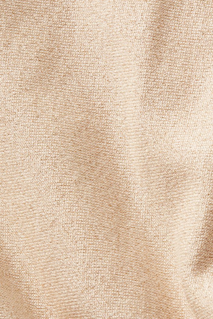 Fonkelende trui met vleermuismouwen, LENZING™ ECOVERO™, GOLD, detail image number 5