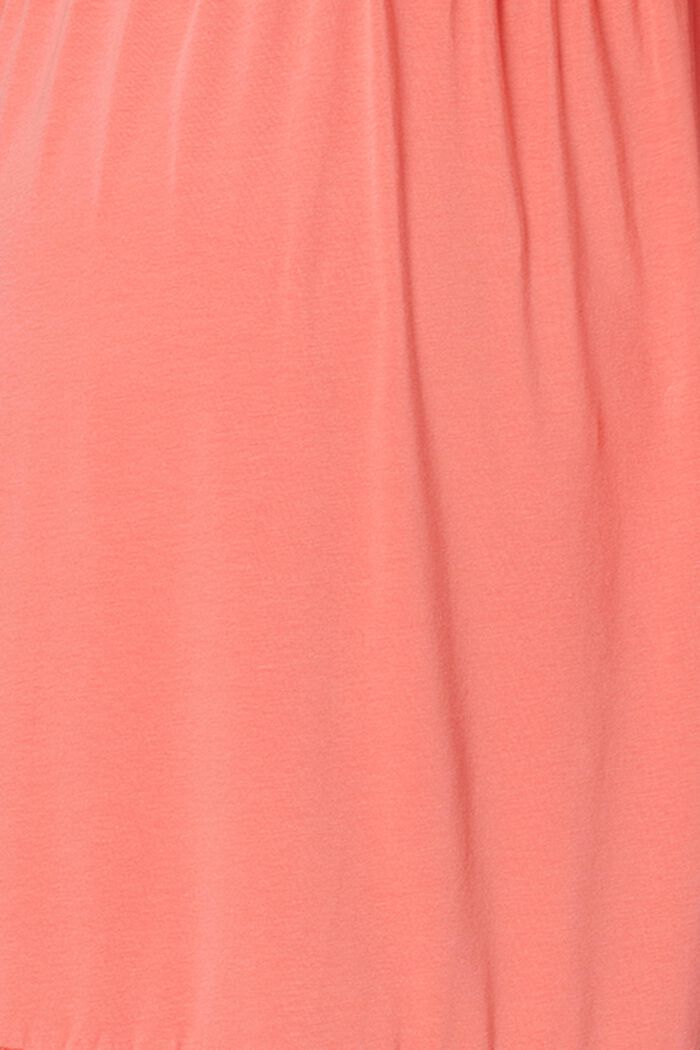 Jersey jurk met voedingsfunctie, biologisch katoen, SALMON, detail image number 5
