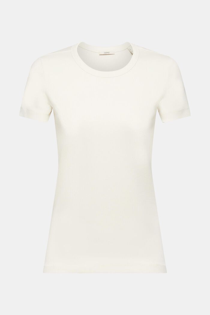 Geribd T-shirt met ronde hals, ICE, detail image number 6