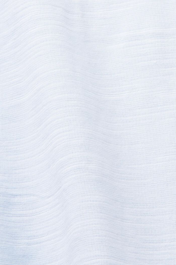 Jersey T-shirt met print op de borst, 100% katoen, PASTEL BLUE, detail image number 5