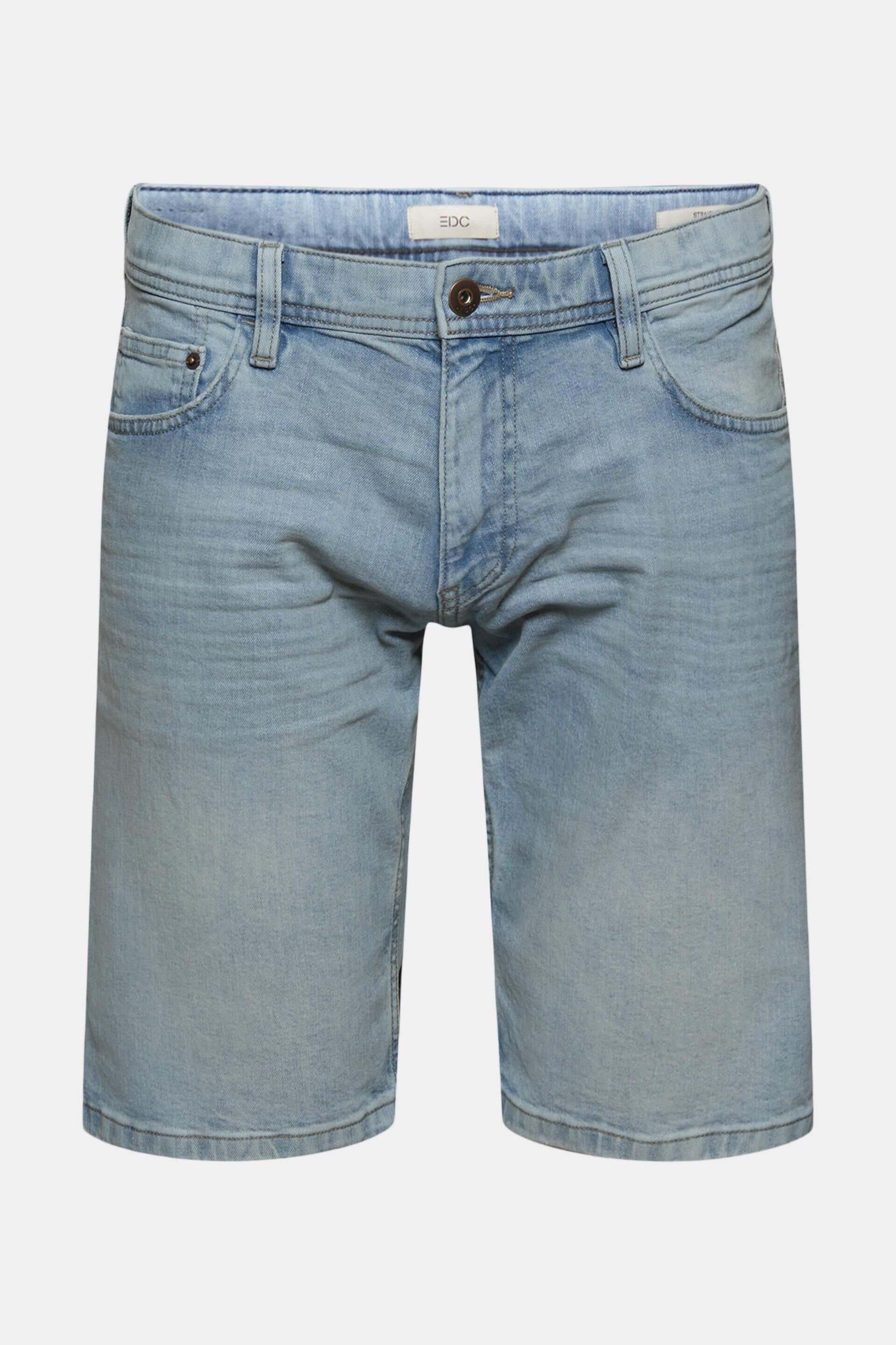 Klingel Heren Kleding Broeken & Jeans Korte broeken Bermudas Jeansbermuda met cargozakken Blue stone 