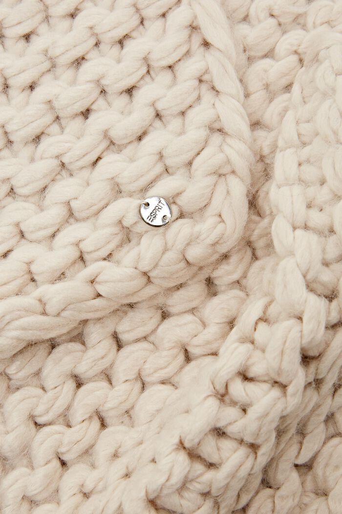 Sjaal van chunky knit, OFF WHITE, detail image number 1