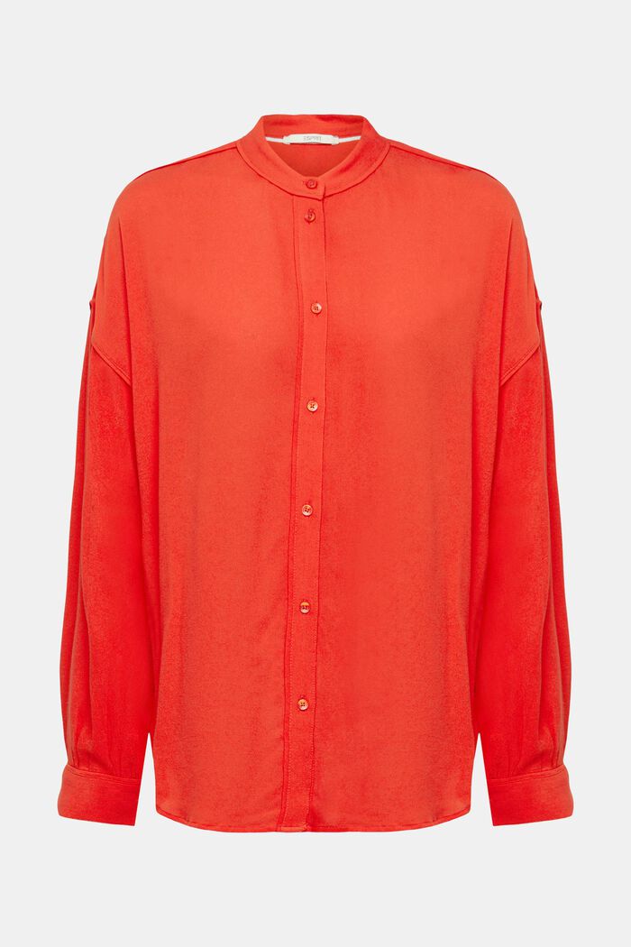 Blouse, ORANGE RED, overview