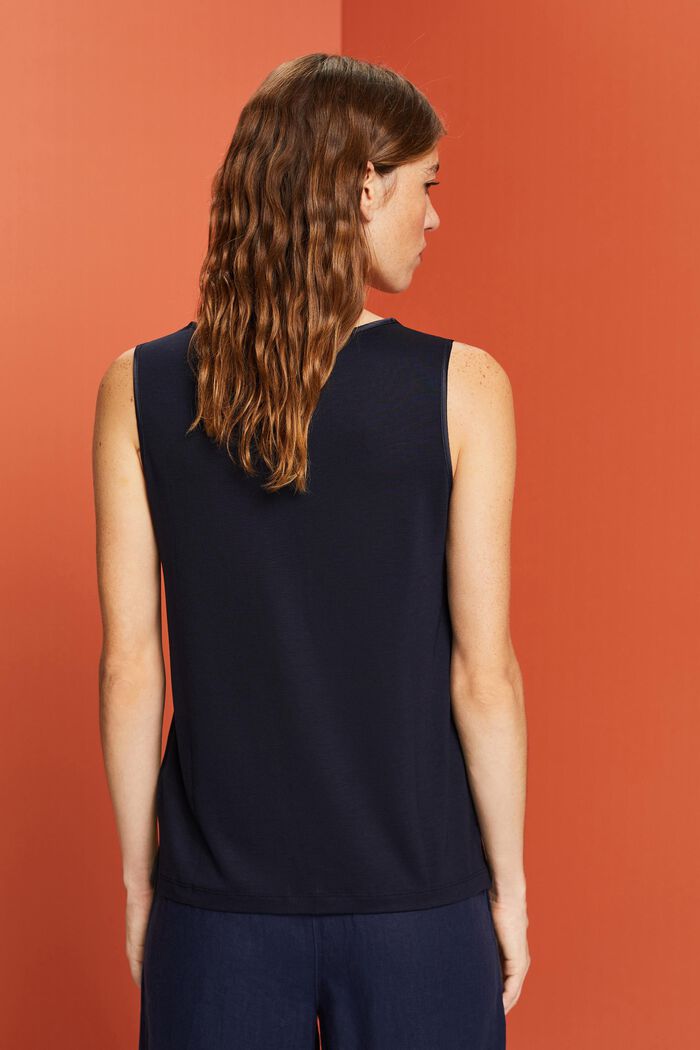 Jersey top, TENCEL™ lyocell, NAVY, detail image number 3