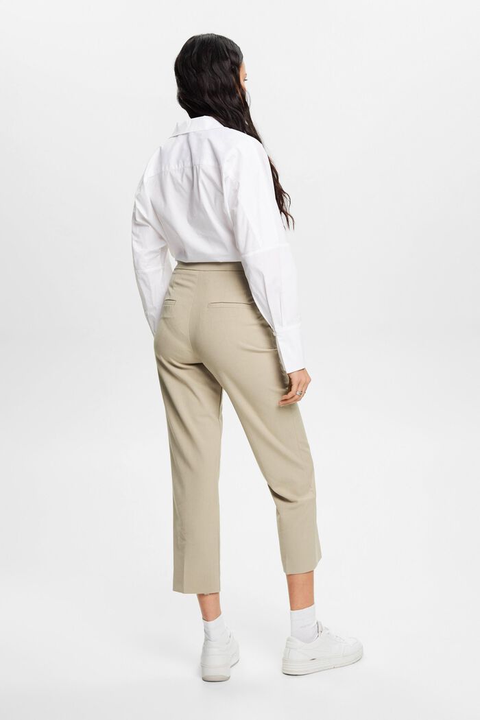Cropped business pantalon, DUSTY GREEN, detail image number 3