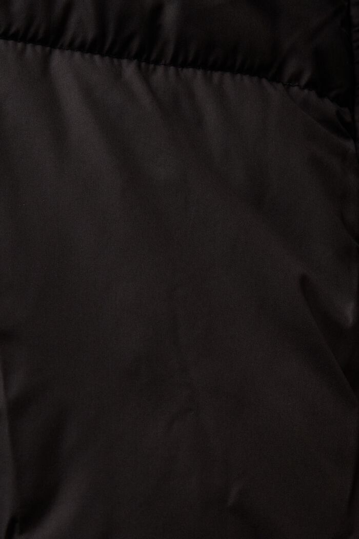 Longline, gewatteerde jas, BLACK, detail image number 5