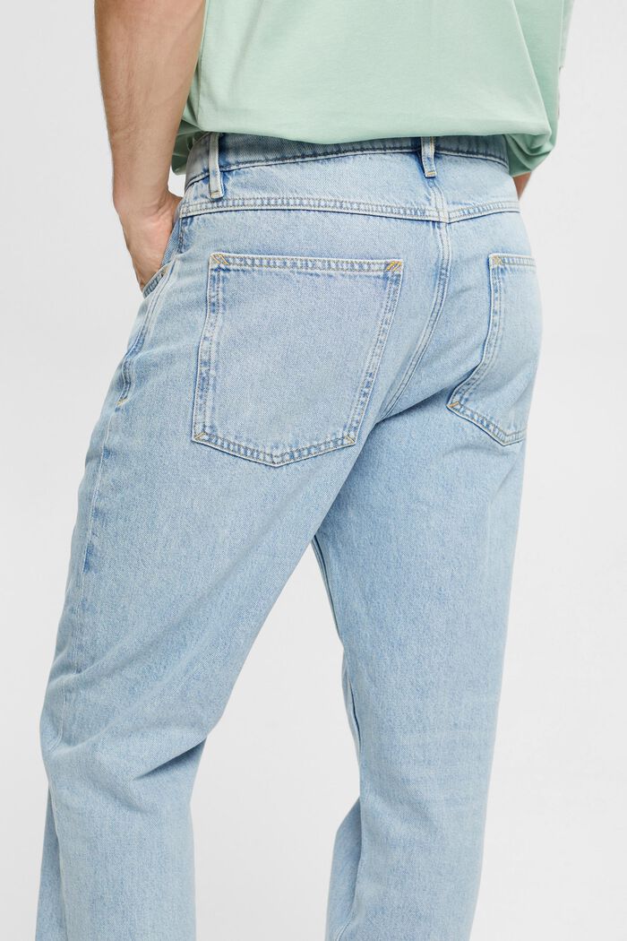 Jeans met rechte pijpen, BLUE BLEACHED, detail image number 2