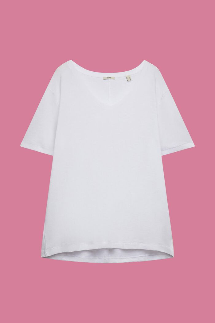 CURVY jersey T-shirt, 100% katoen, WHITE, detail image number 2