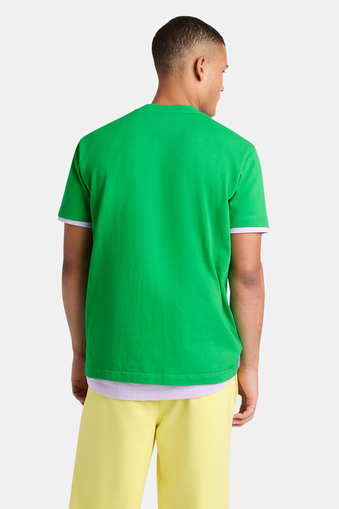 Uniseks T-shirt van katoen-jersey met logo, GREEN, detail image number 3