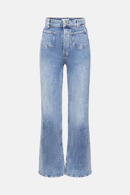 Mid-rise jeans met rechte pijpen