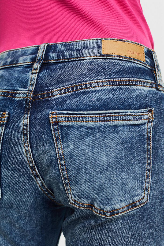Slim fit-jeans met stretch, BLUE MEDIUM WASHED, detail image number 4