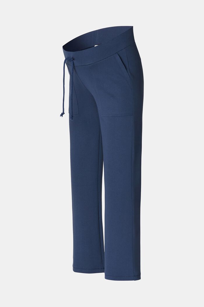 Jersey broek met band onder de buik, DARK BLUE, detail image number 4