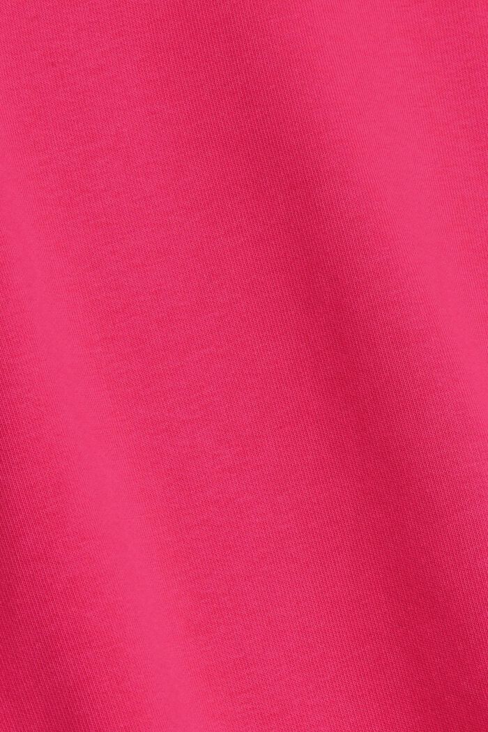 Sweatshirt met geborduurd logo, PINK FUCHSIA, detail image number 4