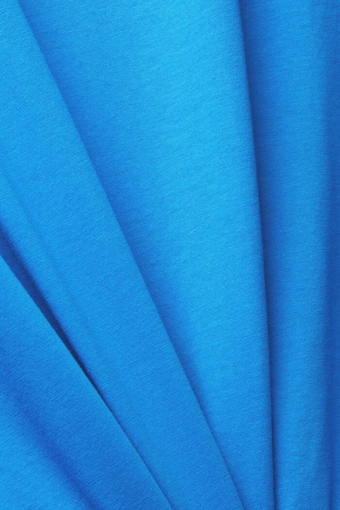Jersey T-shirt met grote print op de op de voorkant, BRIGHT BLUE, detail image number 4