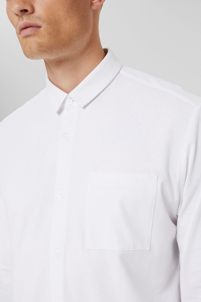 Jersey overhemd met COOLMAX®, WHITE, detail image number 1