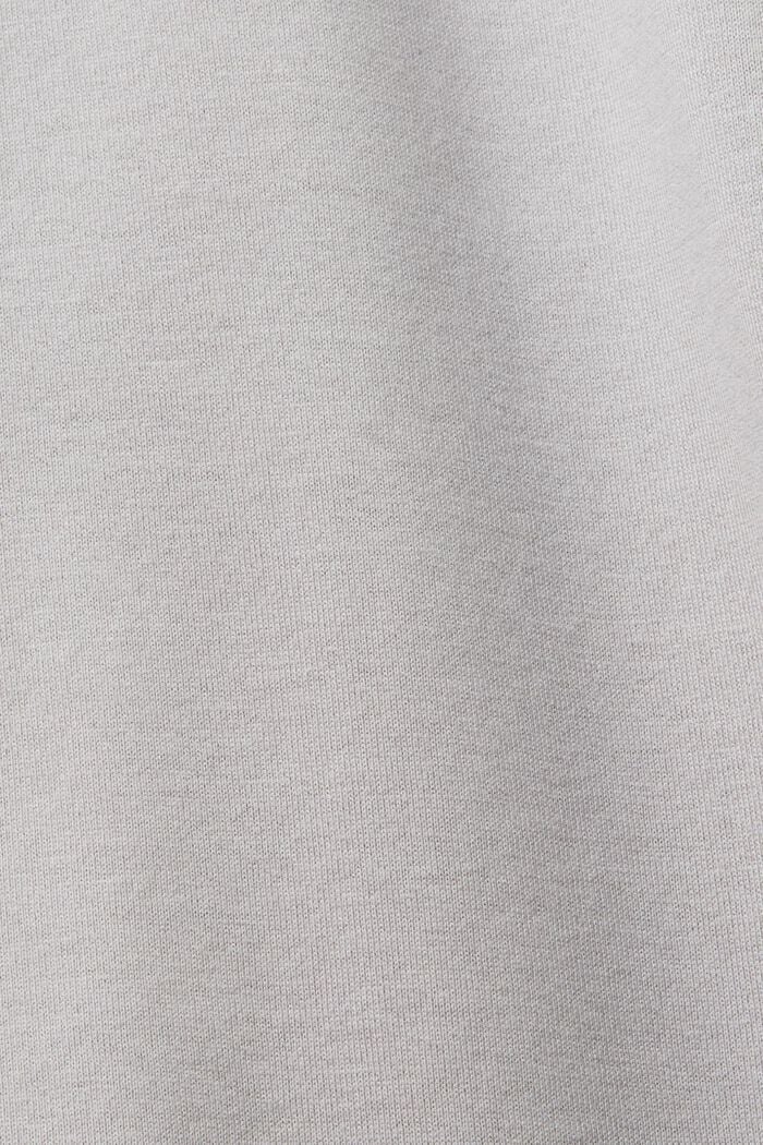 T-shirt met ronde hals in laagjeslook, 100% katoen, LIGHT GREY, detail image number 5