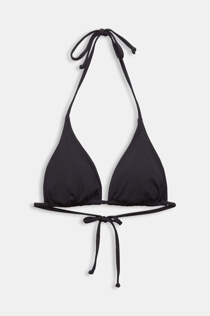 Gewatteerde triangle bikinitop, BLACK, detail image number 4