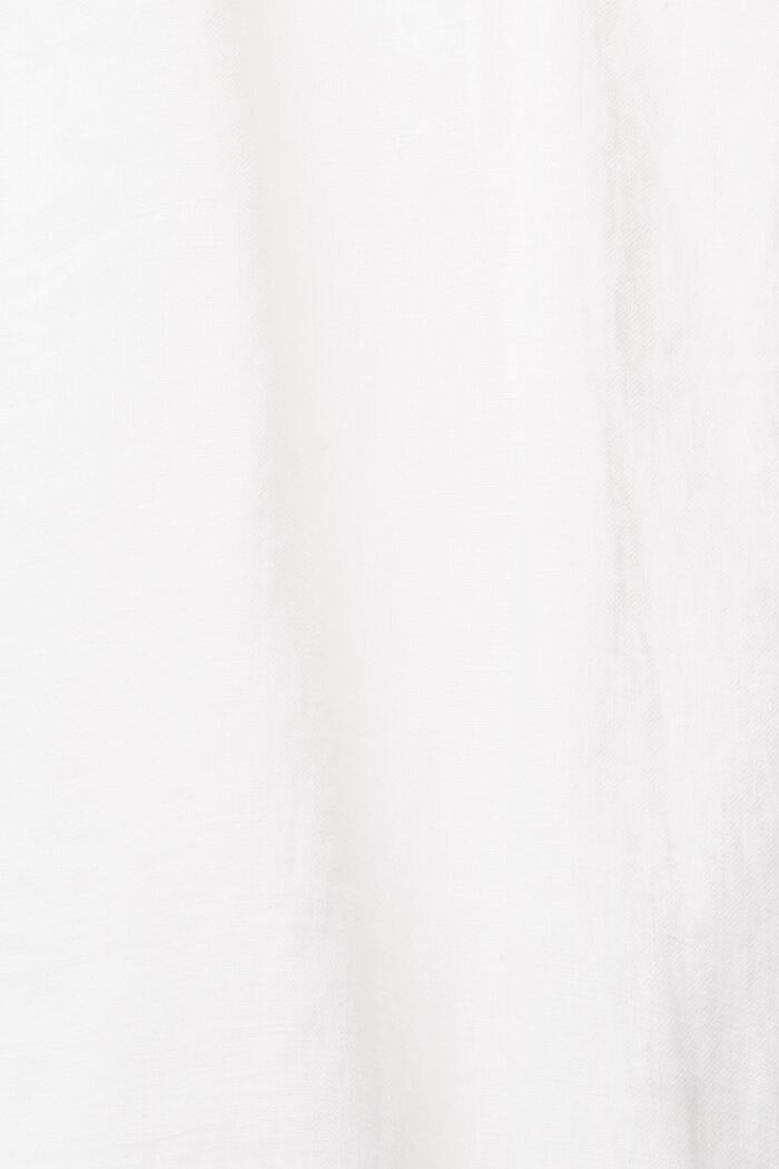 CURVY culotte van 100% linnen, WHITE, detail image number 4