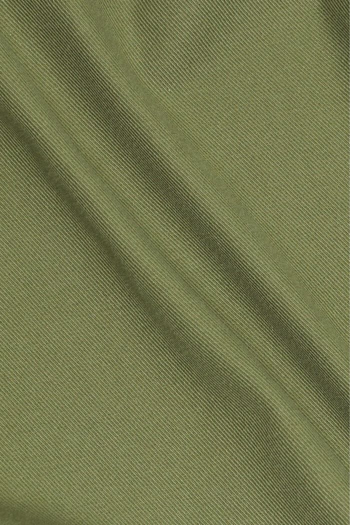 Katoenen trucker jacket, OLIVE, detail image number 4