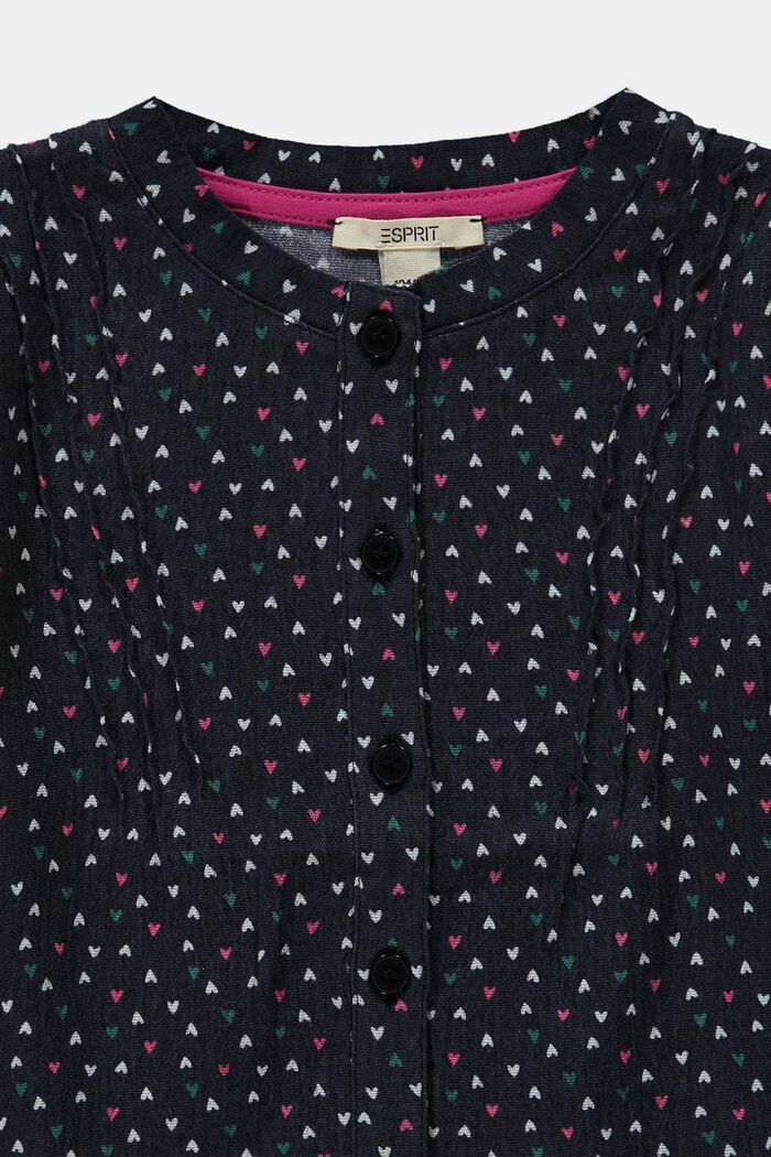 Blouse met print all-over, NAVY, detail image number 1