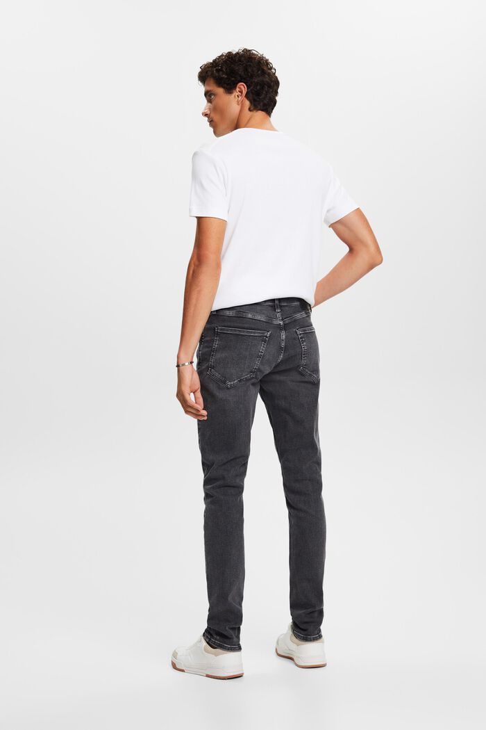 Mid rise skinny jeans, BLACK DARK WASHED, detail image number 4