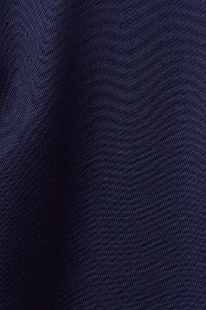 Satijnen blouse met lange mouwen, DARK BLUE, detail image number 5