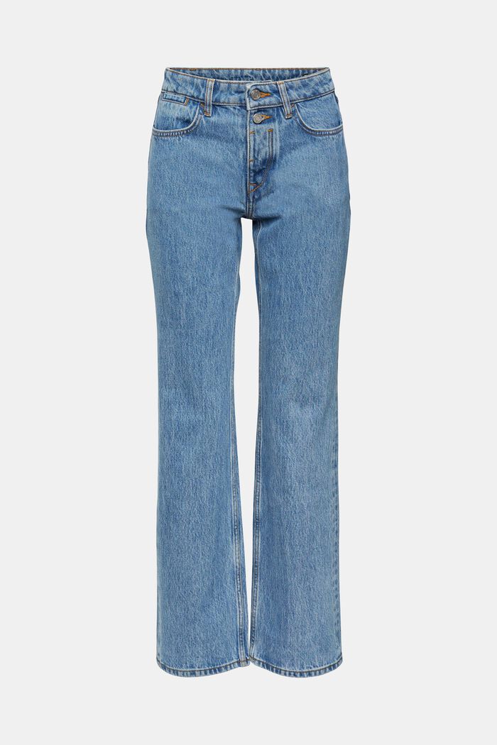 Bootcut jeans met middelhoge taille, BLUE LIGHT WASHED, detail image number 2