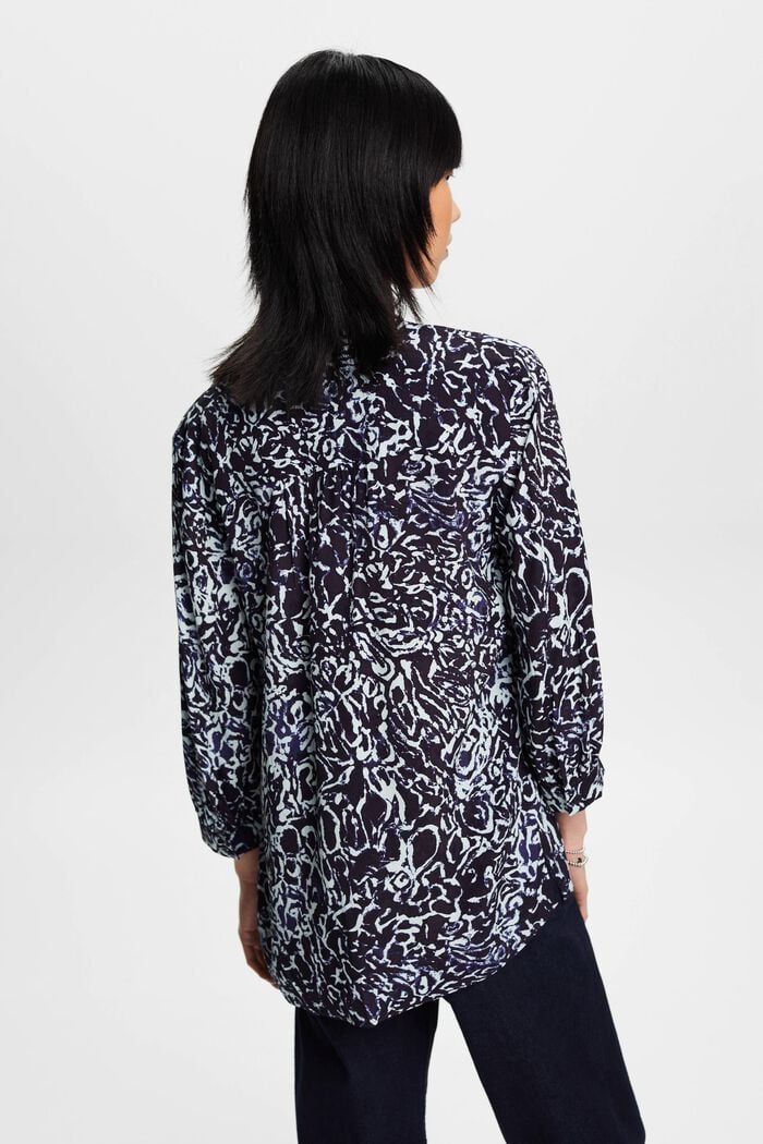 Blouse met print all-over, NAVY, detail image number 3