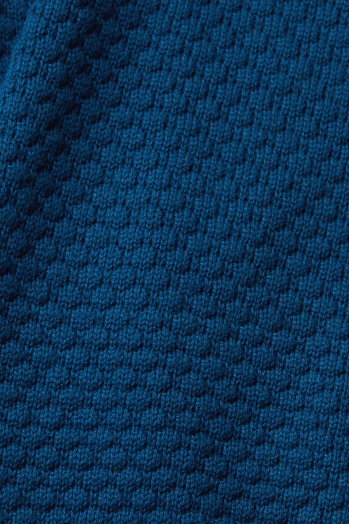 Trui van structuurbreisel, NEW PATROL BLUE, detail image number 1