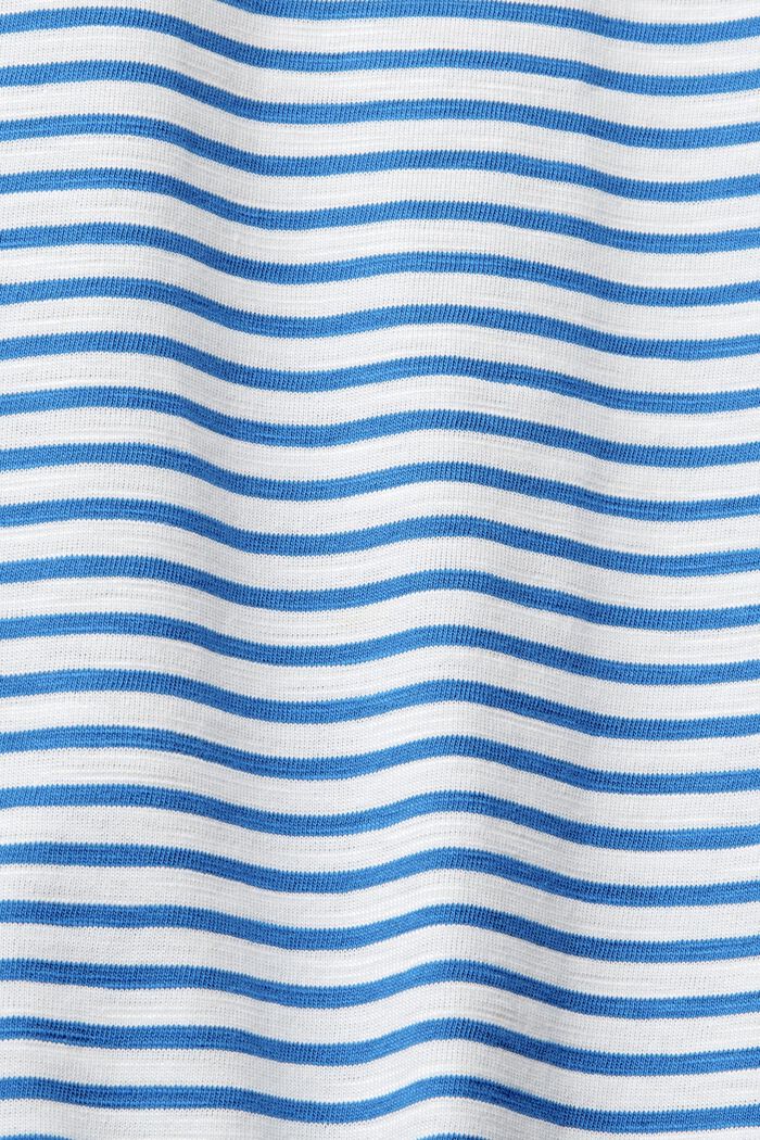 Gestreept, katoenen T-shirt, BLUE, detail image number 4
