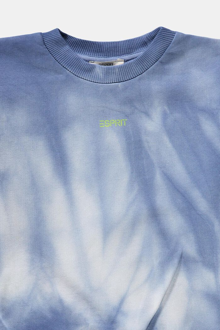 Sweatshirt met gebatikte look, BLUE LAVENDER, detail image number 2