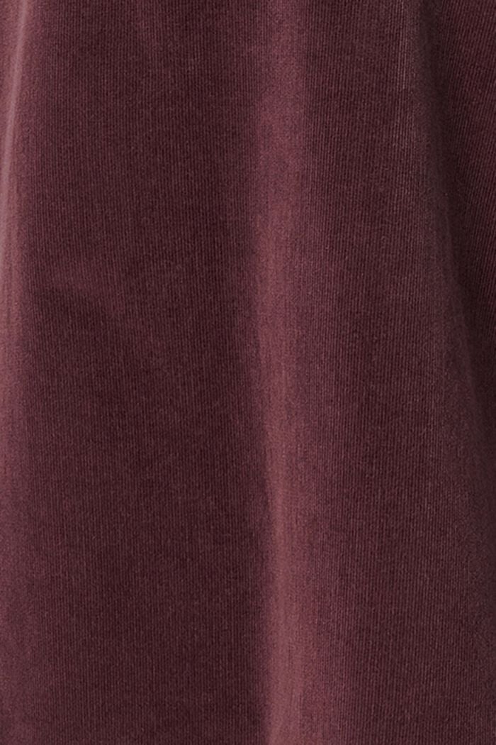 Stijlvolle corduroy jurk van katoen, COFFEE, detail image number 2