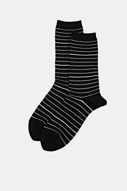 Set van 2 paar gestreepte sokken